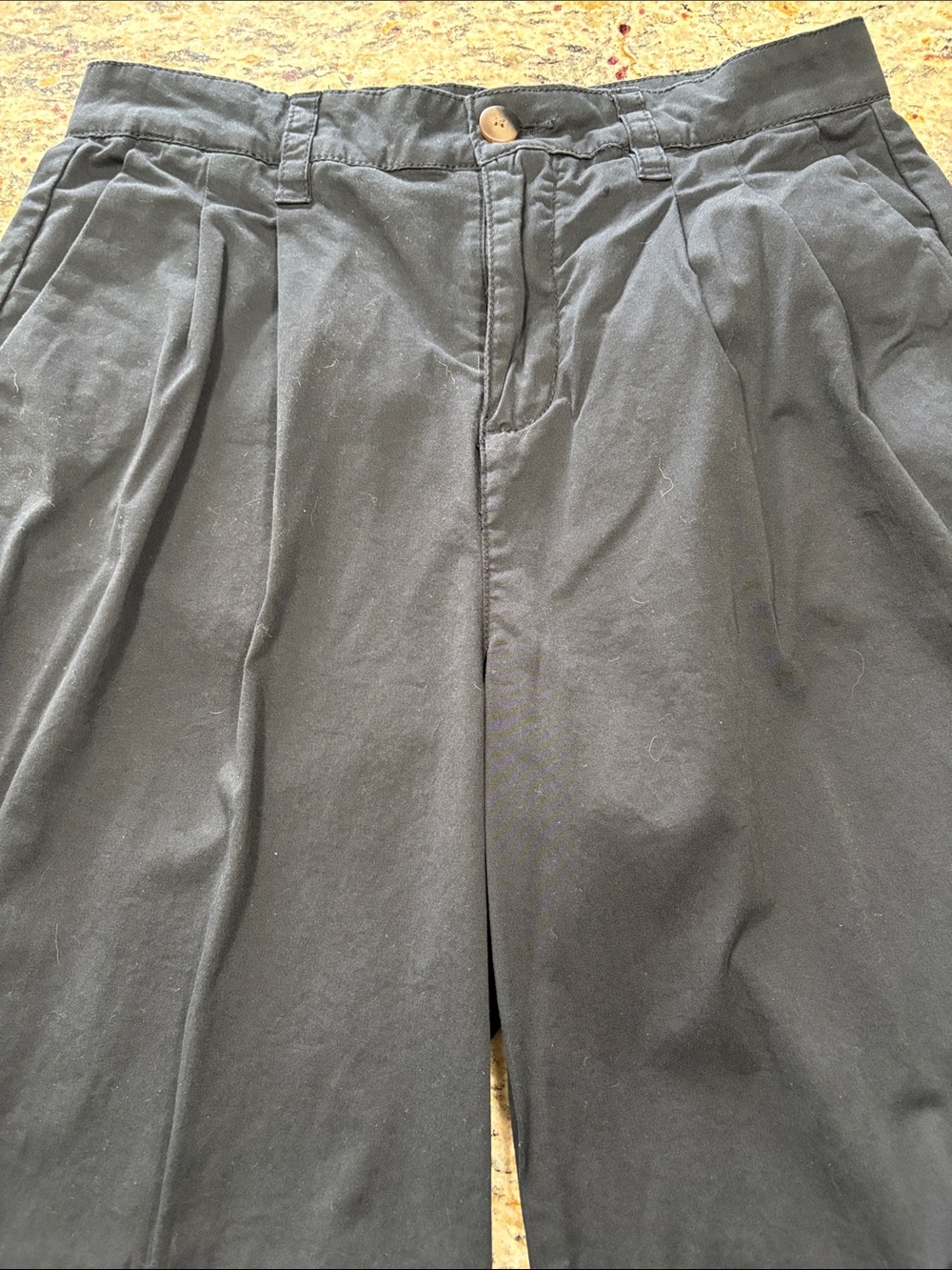 Pact Organic Cotton Black High Rise Wide Leg Pants